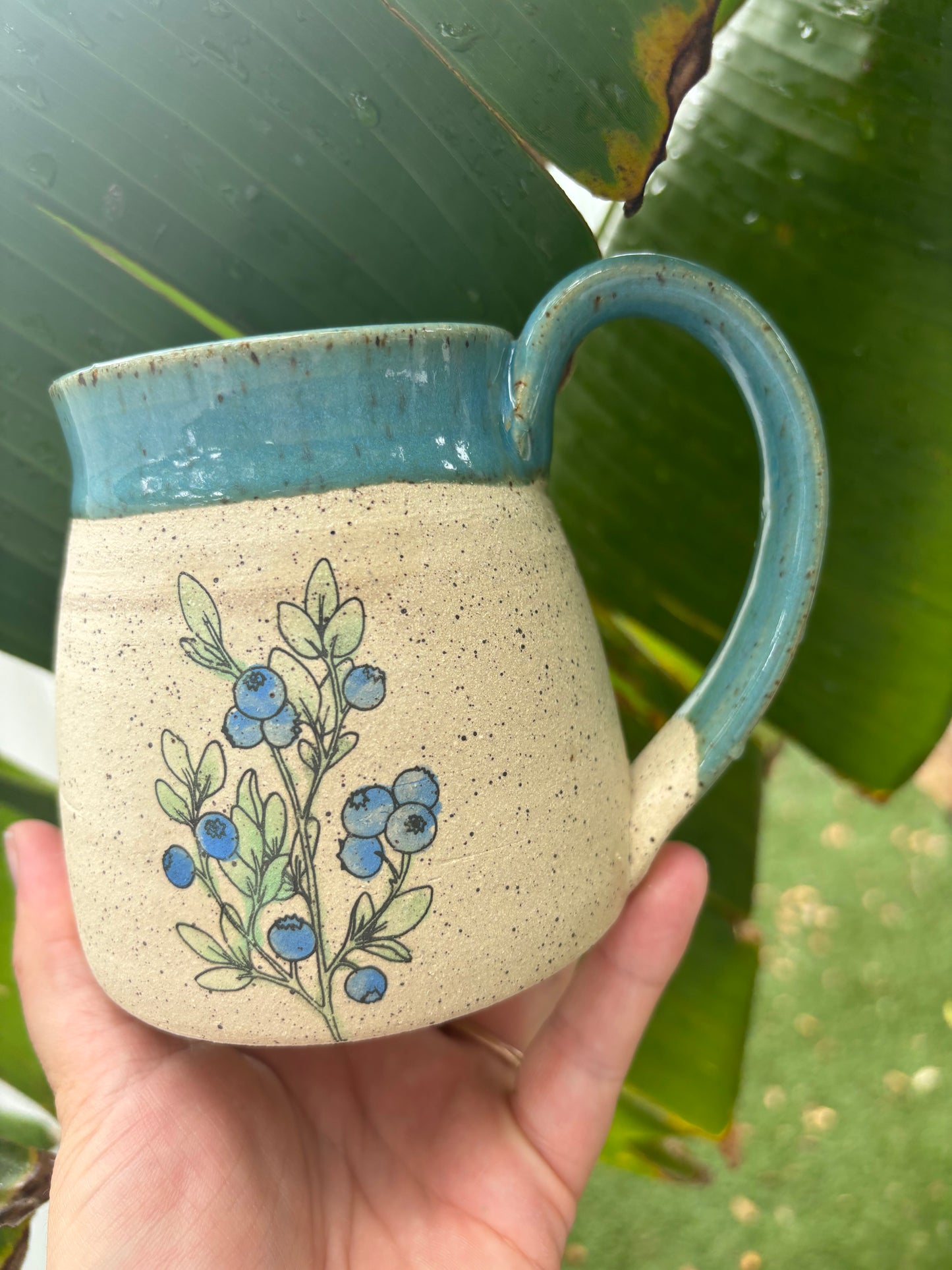 Watercolor Blueberry Mug preorder